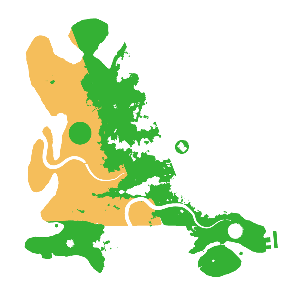 Biome Rust Map: Procedural Map, Size: 3500, Seed: 191471