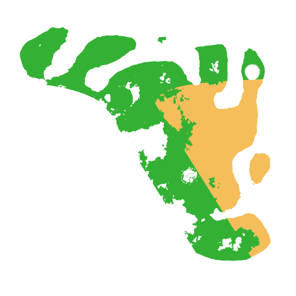 Biome Rust Map: Barren, Size: 3500, Seed: 4291658