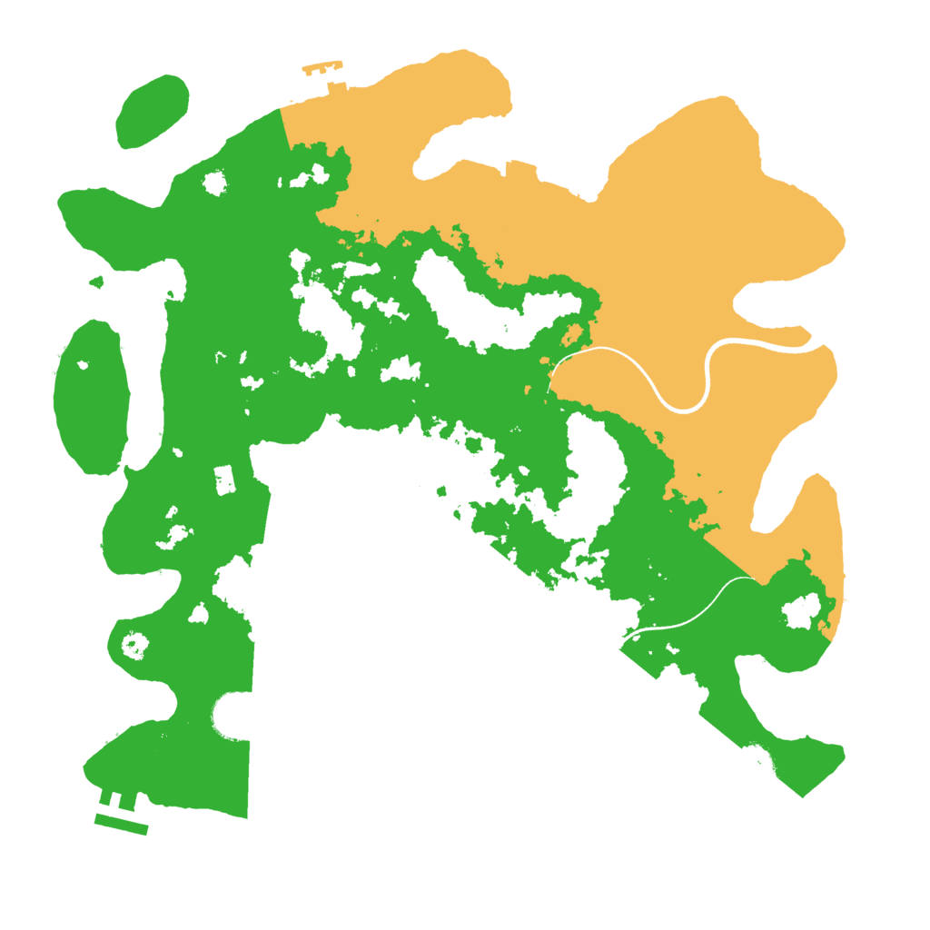 Biome Rust Map: Procedural Map, Size: 3500, Seed: 4826934