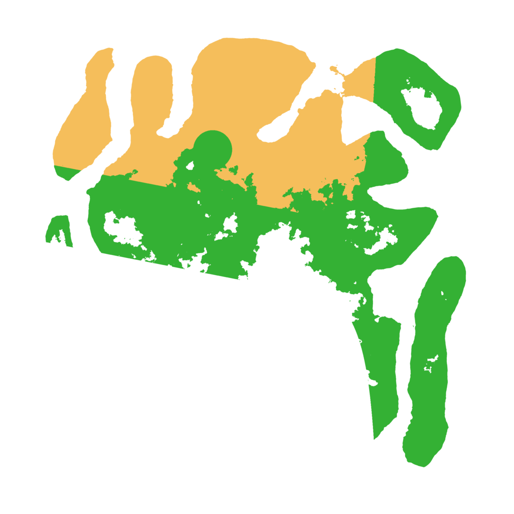 Biome Rust Map: Barren, Size: 3500, Seed: 98051