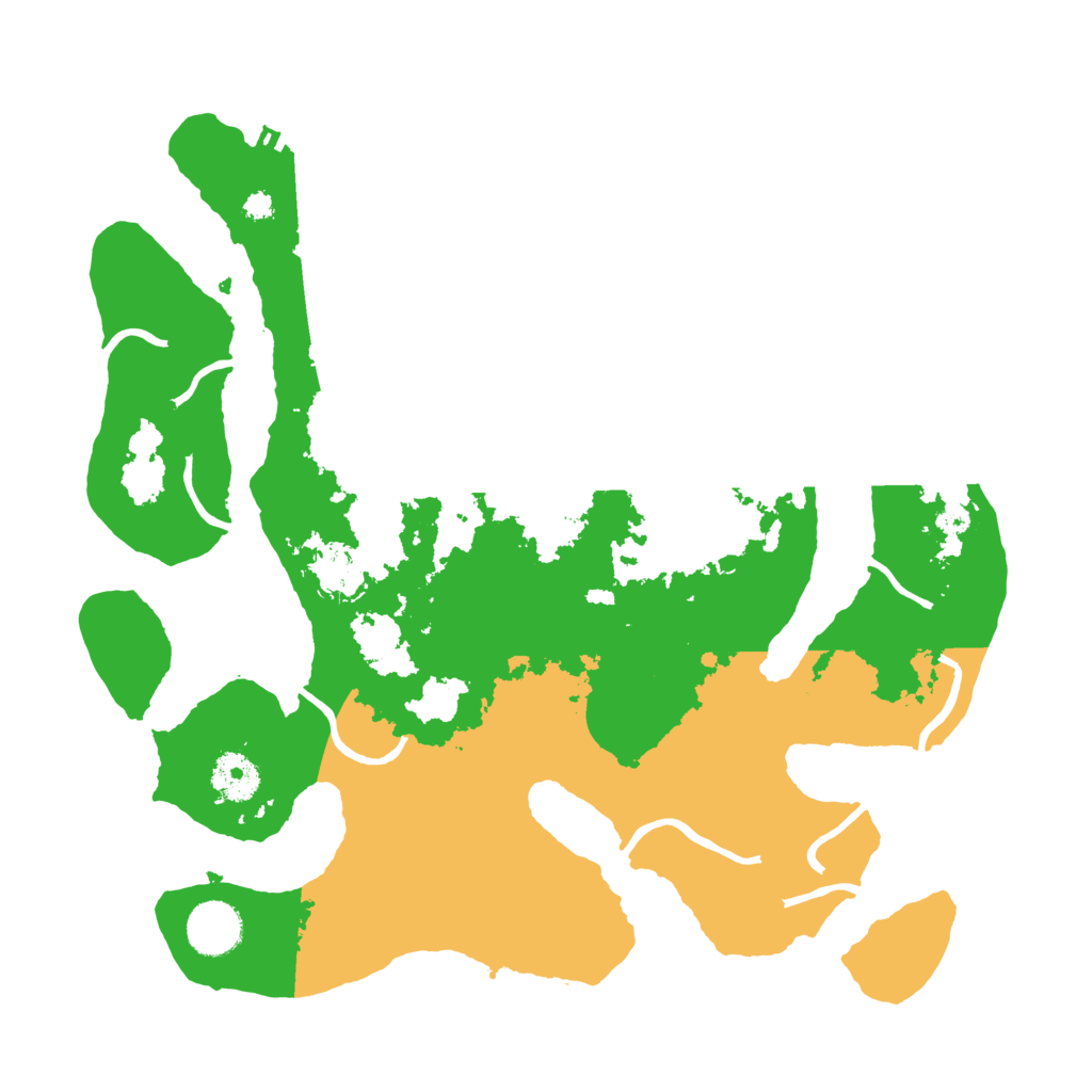 Biome Rust Map: Procedural Map, Size: 3500, Seed: 3894732