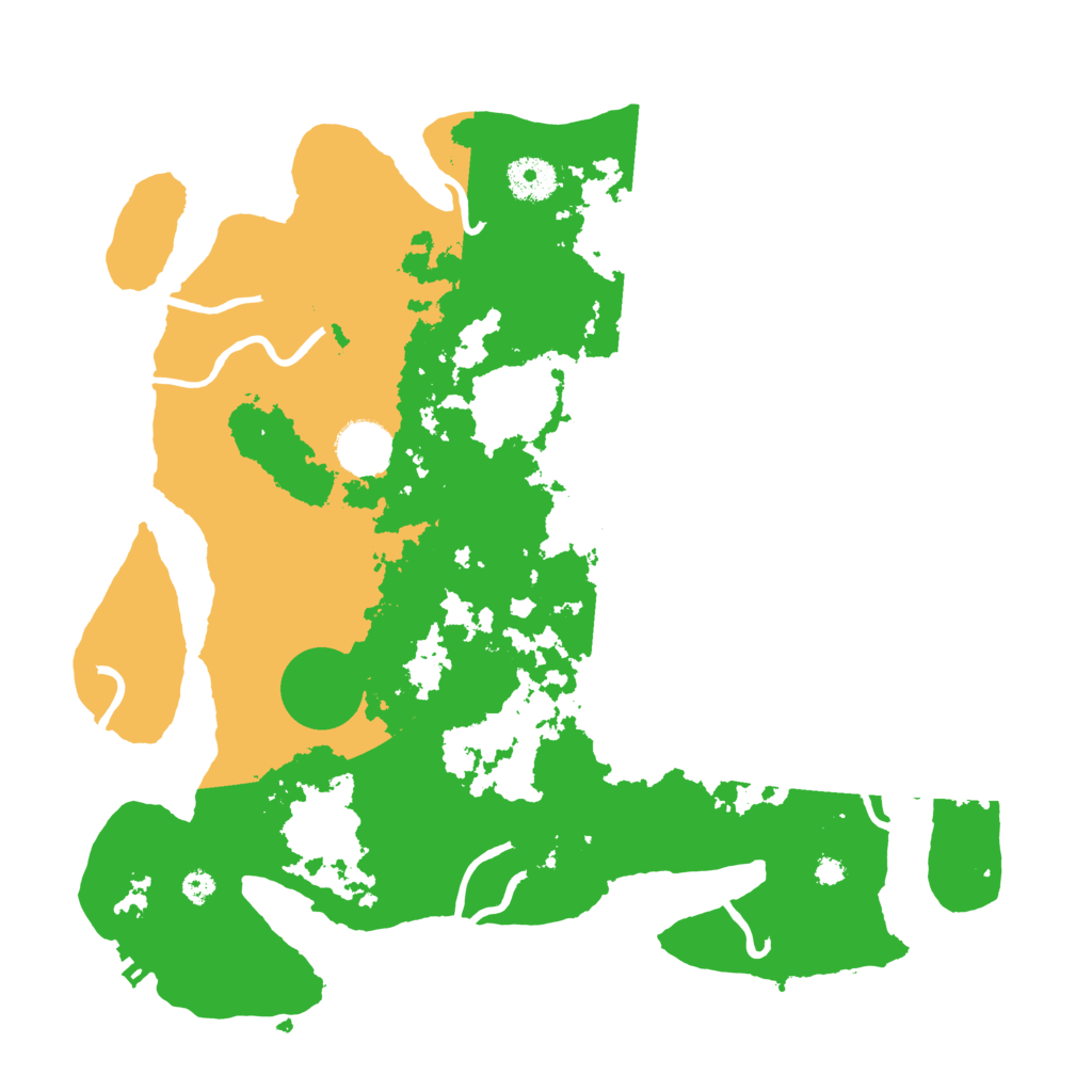 Biome Rust Map: Procedural Map, Size: 3500, Seed: 43349