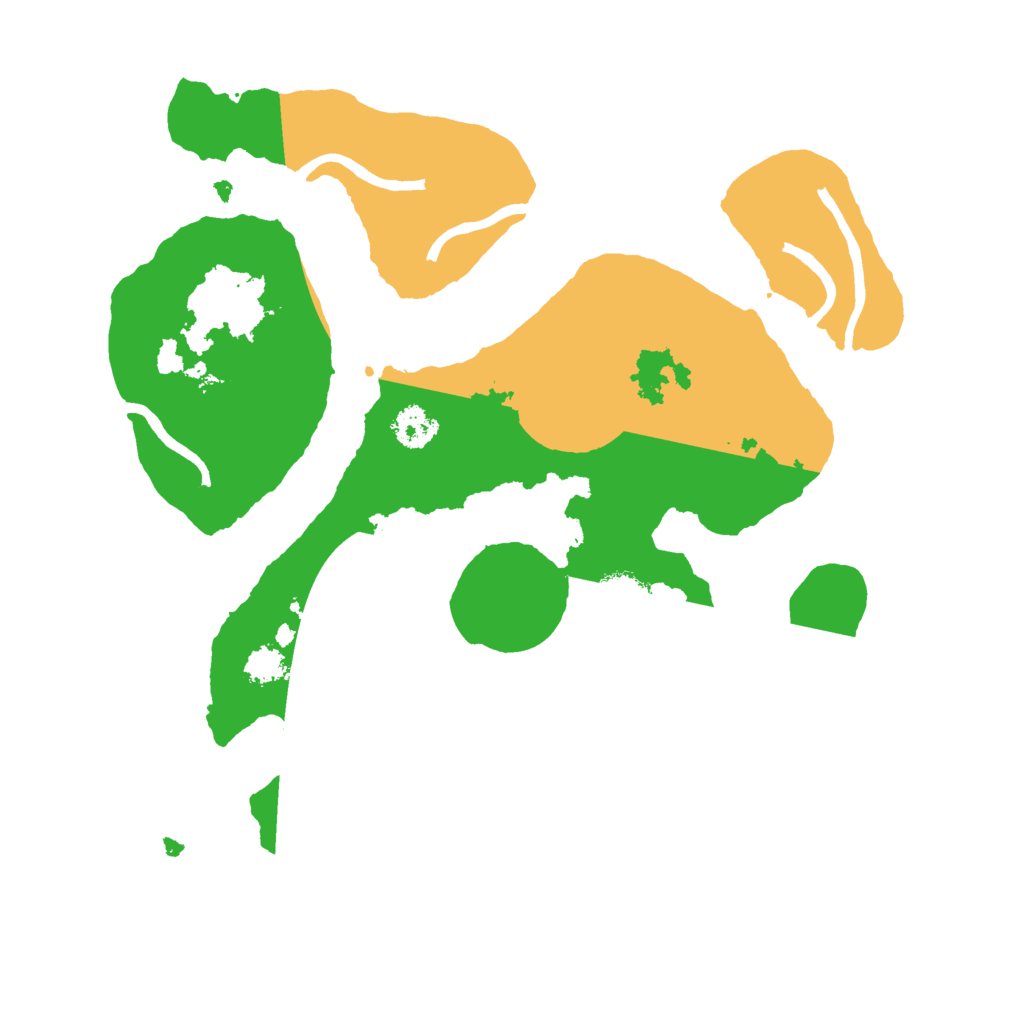 Biome Rust Map: Procedural Map, Size: 2500, Seed: 999600515