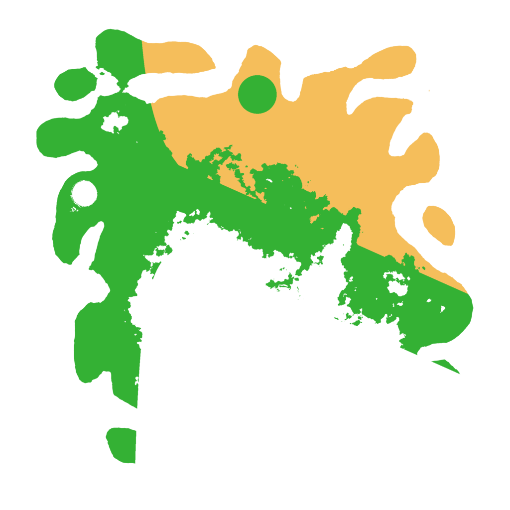 Biome Rust Map: Barren, Size: 3500, Seed: 88340