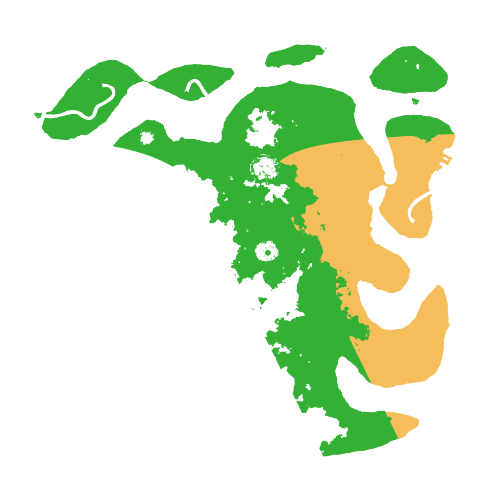 Biome Rust Map: Procedural Map, Size: 3500, Seed: 2693600