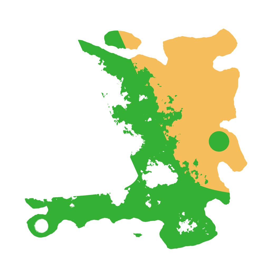 Biome Rust Map: Barren, Size: 3500, Seed: 3119849