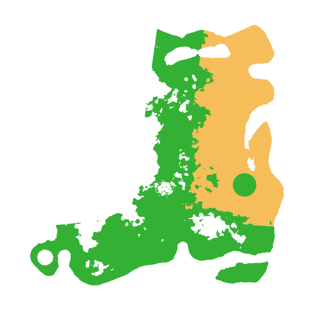 Biome Rust Map: Barren, Size: 3500, Seed: 6340633