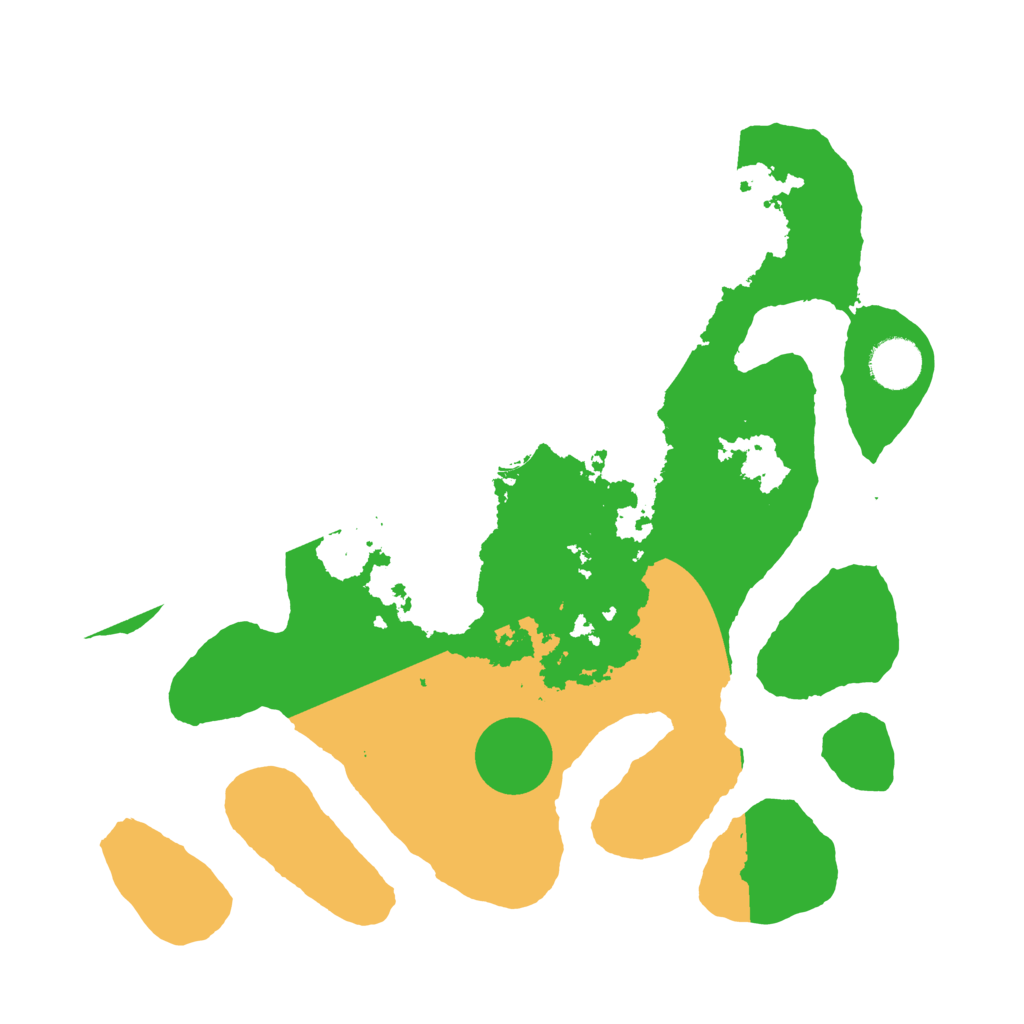 Biome Rust Map: Barren, Size: 3500, Seed: 2910917