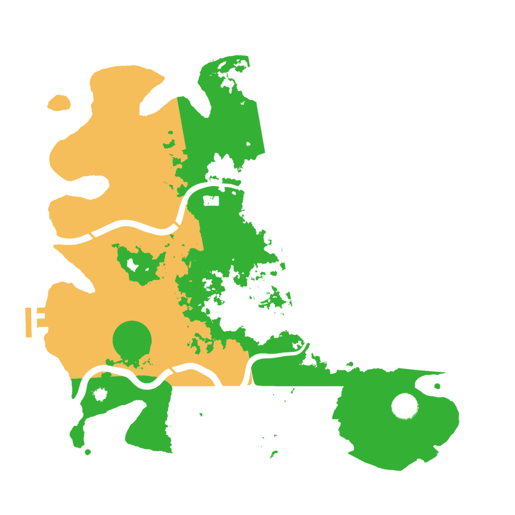 Biome Rust Map: Procedural Map, Size: 3500, Seed: 5365060