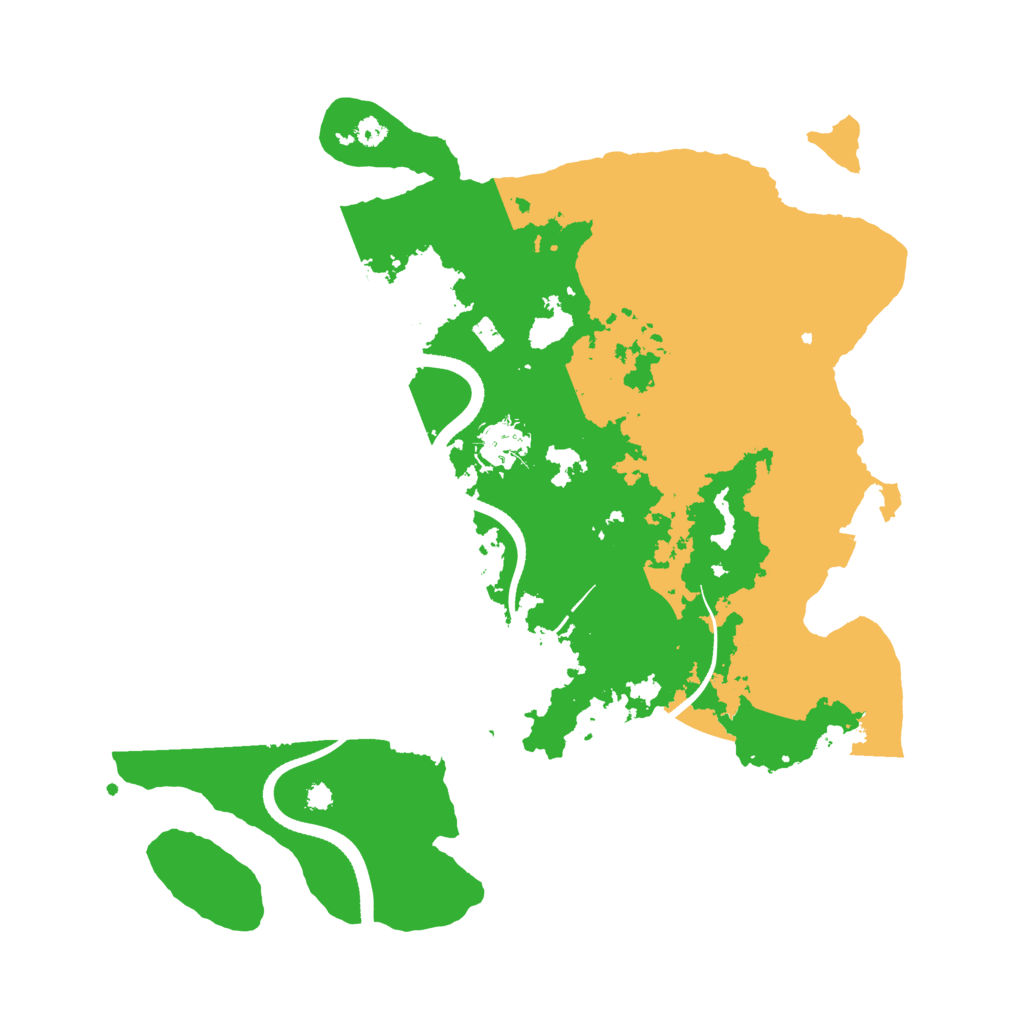 Biome Rust Map: Procedural Map, Size: 3500, Seed: 5445340