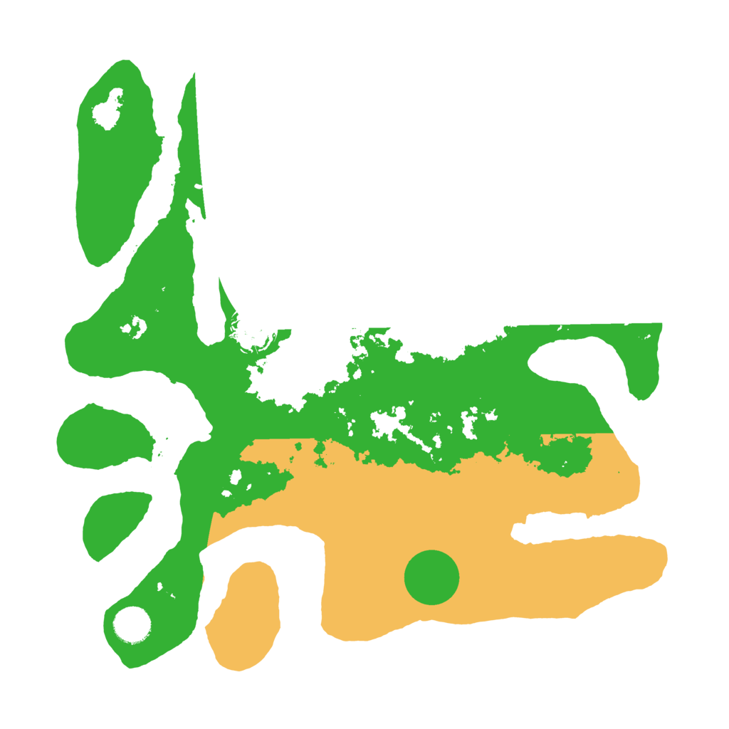 Biome Rust Map: Barren, Size: 3500, Seed: 1478598