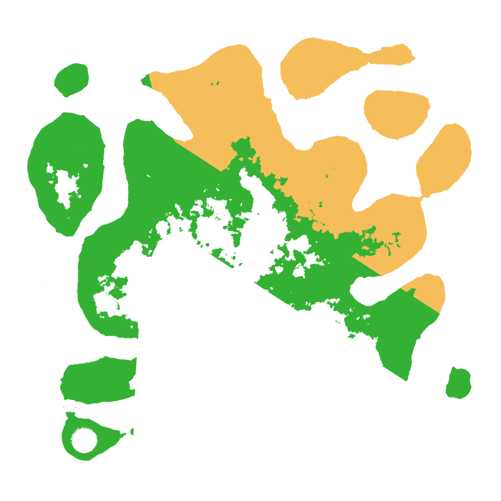 Biome Rust Map: Barren, Size: 3500, Seed: 702378