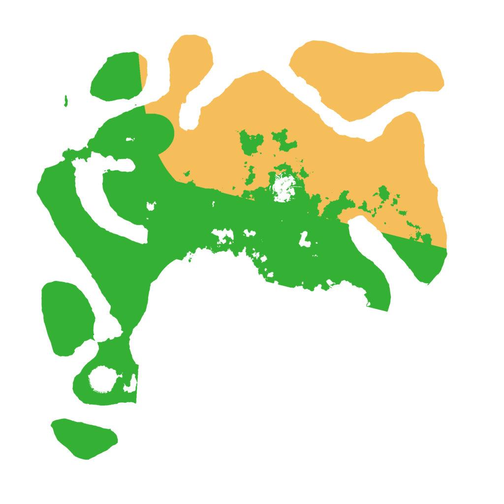 Biome Rust Map: Barren, Size: 3500, Seed: 1144536