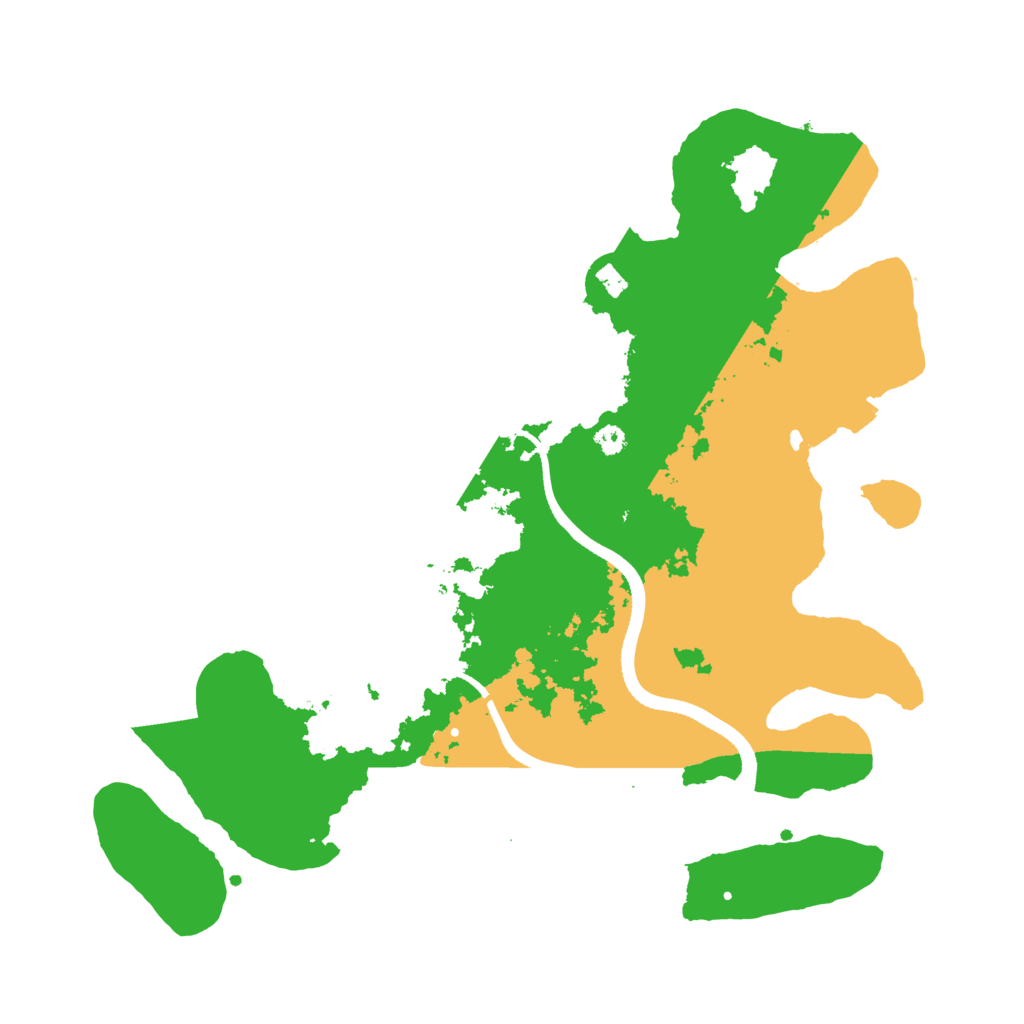 Biome Rust Map: Procedural Map, Size: 3500, Seed: 255350