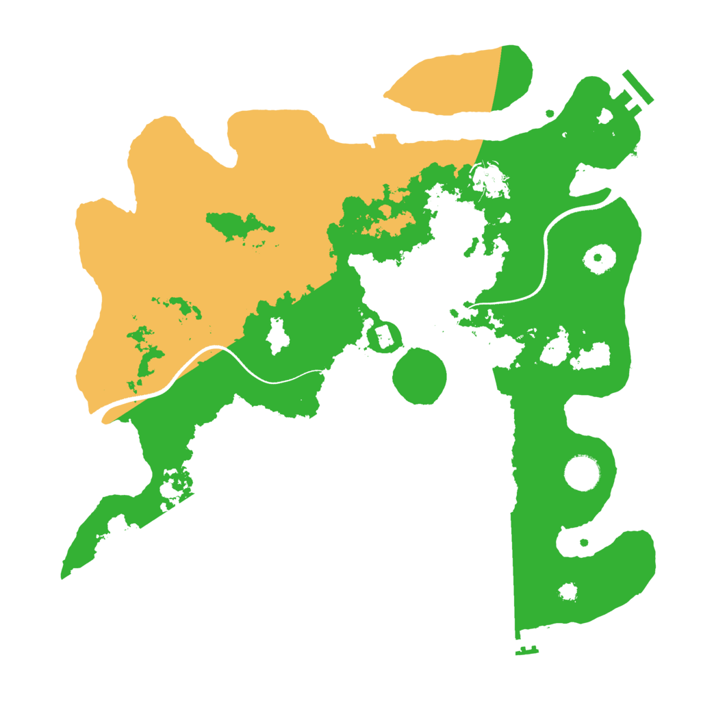 Biome Rust Map: Procedural Map, Size: 3500, Seed: 4456403