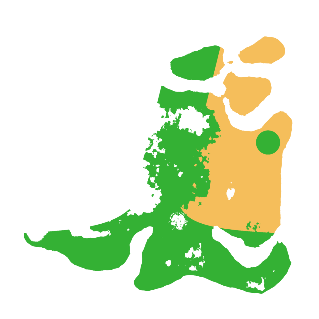 Biome Rust Map: Barren, Size: 3500, Seed: 2259721