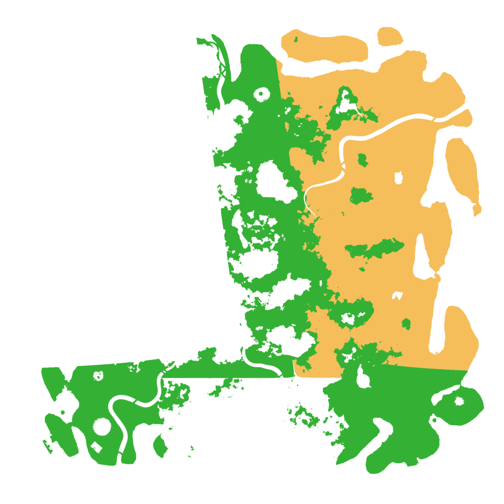 Biome Rust Map: Procedural Map, Size: 5000, Seed: 5504
