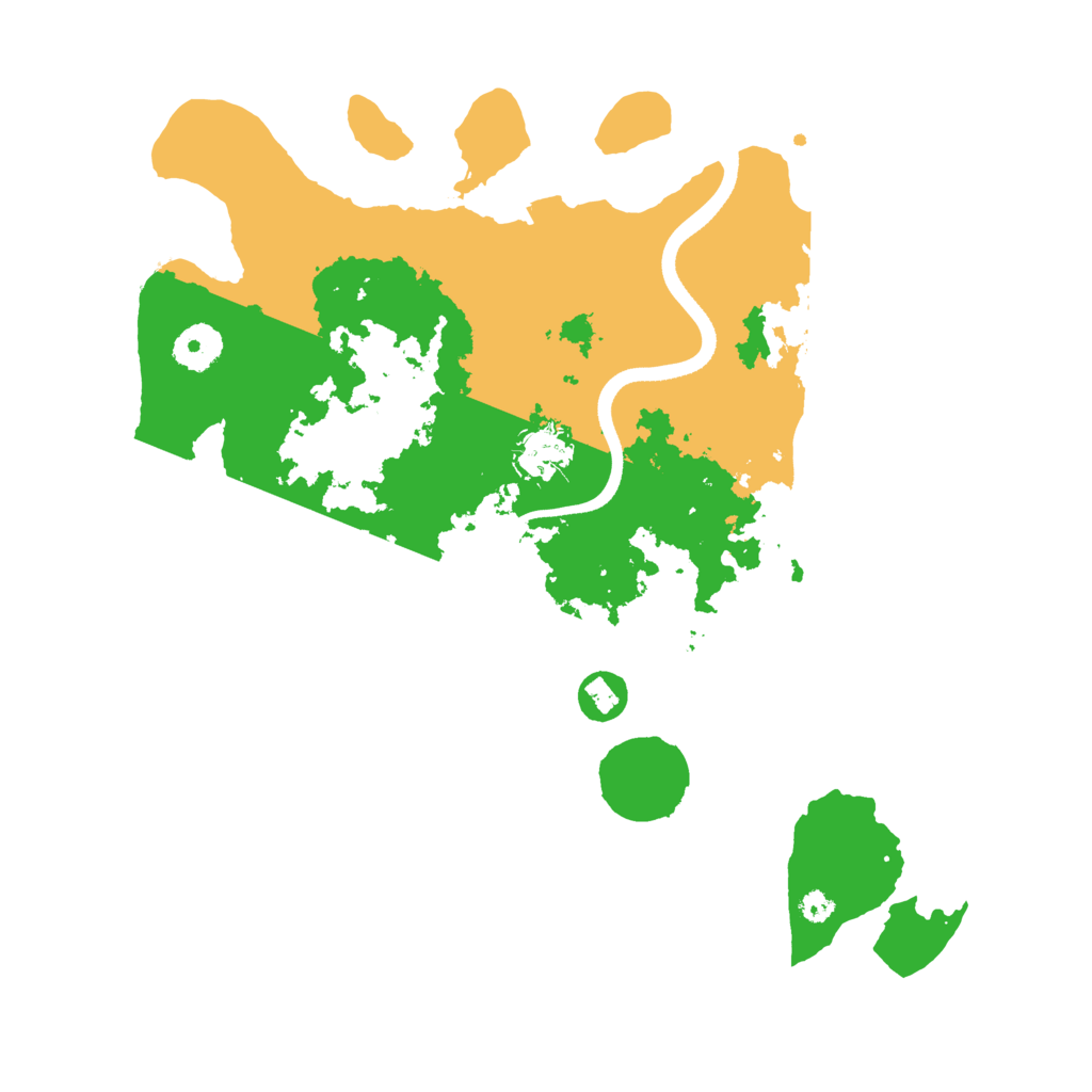 Biome Rust Map: Procedural Map, Size: 3500, Seed: 489390