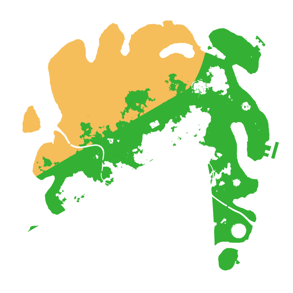 Biome Rust Map: Procedural Map, Size: 3500, Seed: 5564828