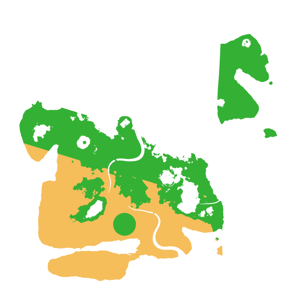 Biome Rust Map: Procedural Map, Size: 3500, Seed: 822416