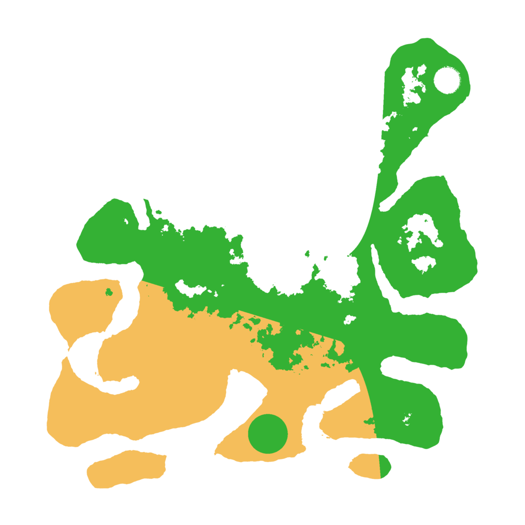 Biome Rust Map: Barren, Size: 3500, Seed: 507630