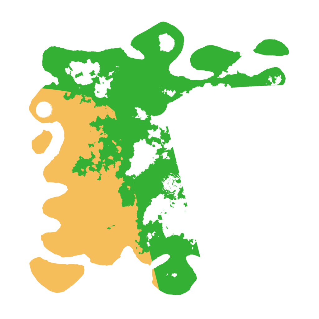 Biome Rust Map: Barren, Size: 3500, Seed: 4386721