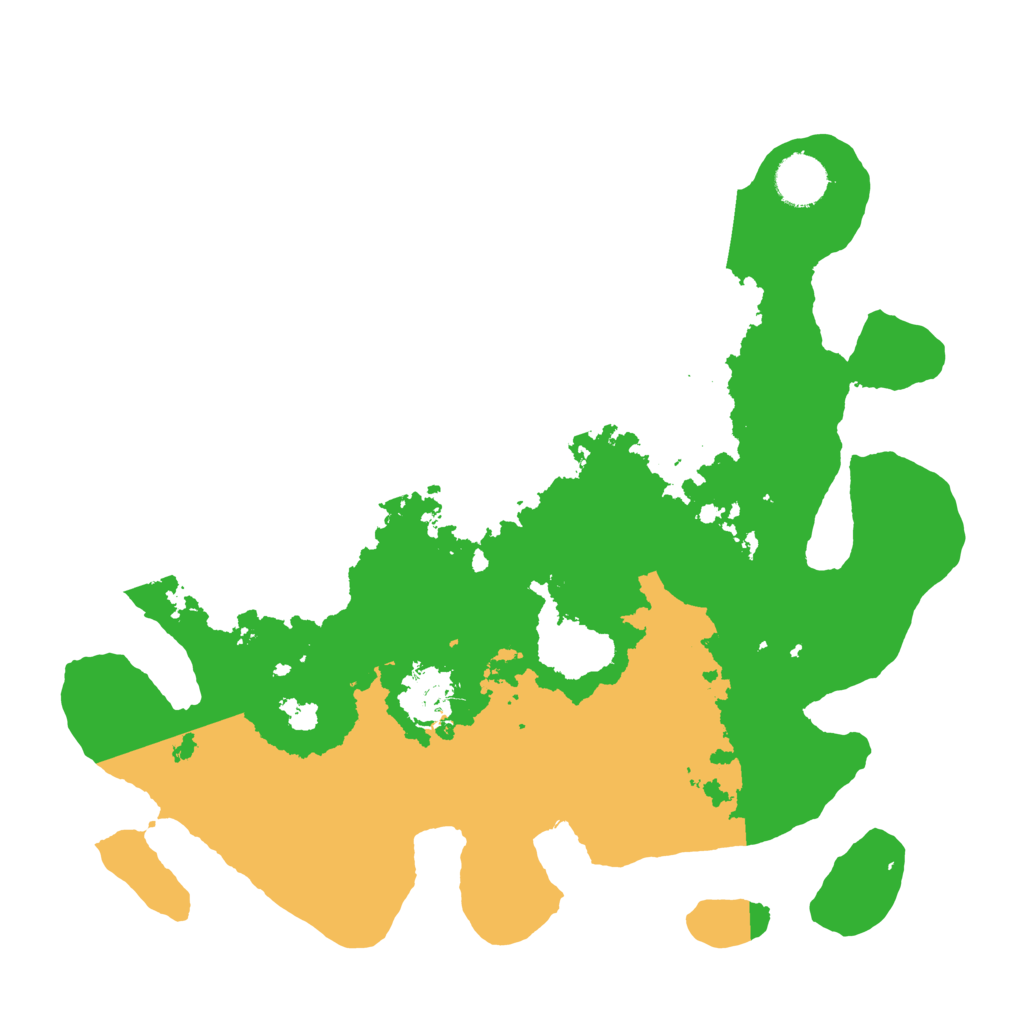 Biome Rust Map: Barren, Size: 3500, Seed: 5821861