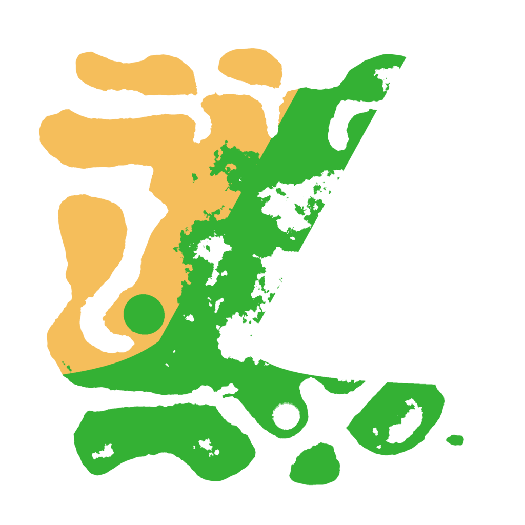 Biome Rust Map: Barren, Size: 3500, Seed: 5210665