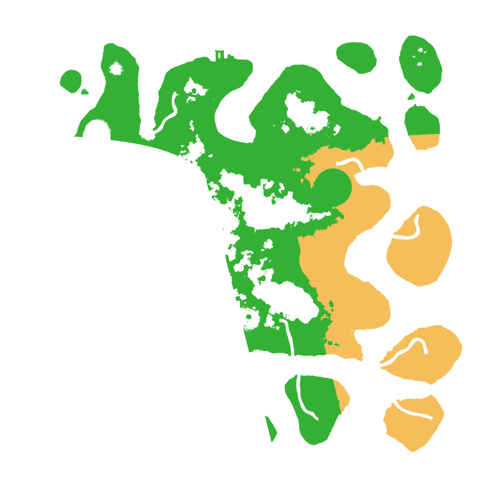 Biome Rust Map: Procedural Map, Size: 3500, Seed: 5796942