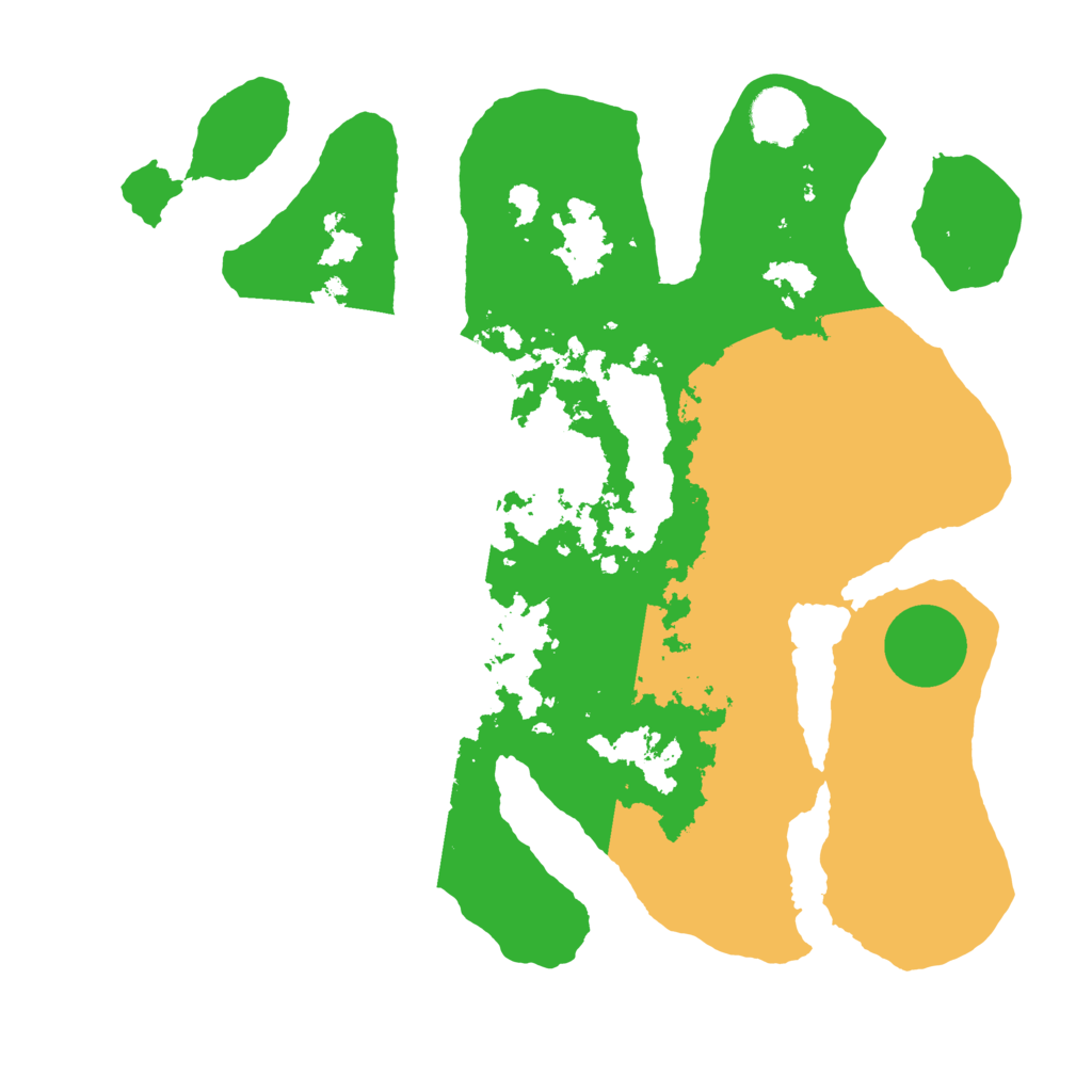 Biome Rust Map: Barren, Size: 3500, Seed: 6437515