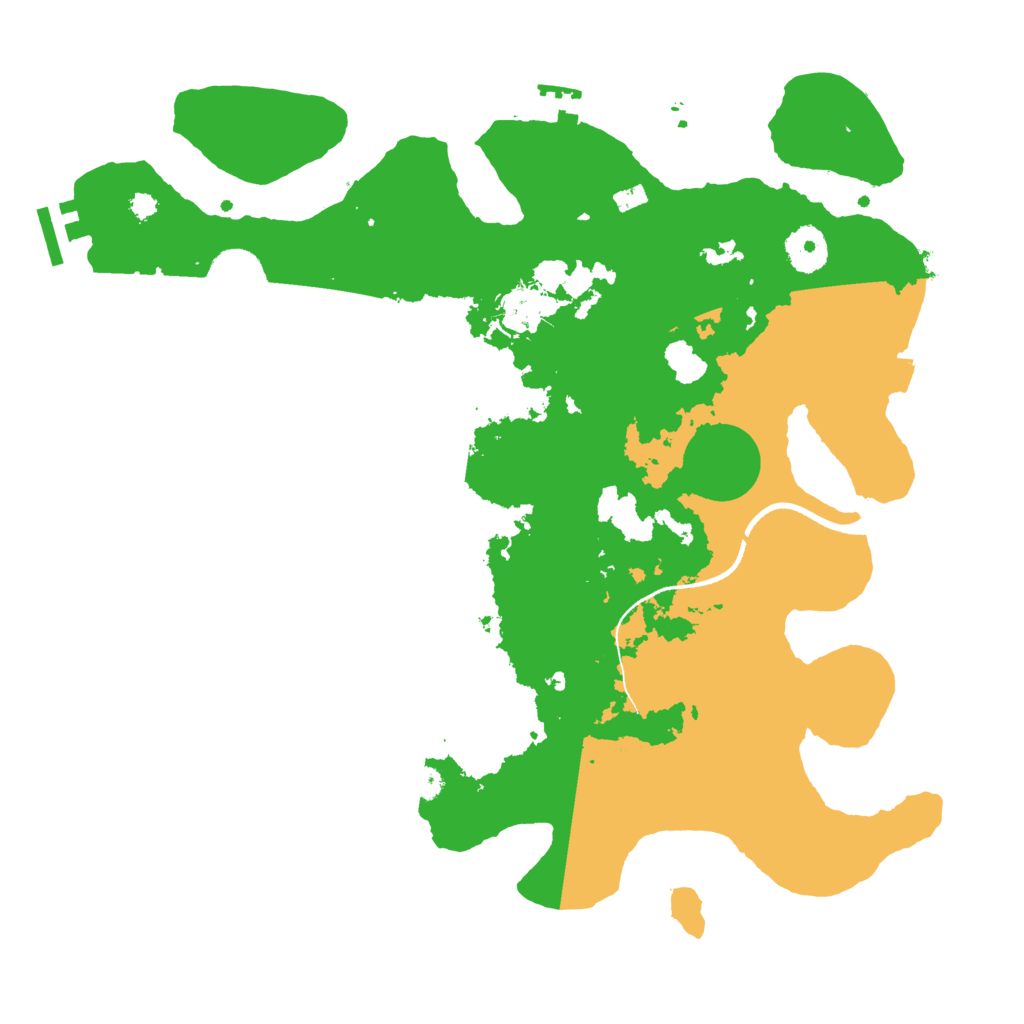 Biome Rust Map: Procedural Map, Size: 3500, Seed: 6190428