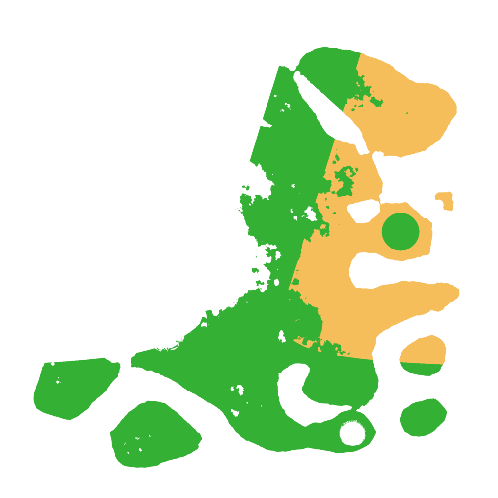 Biome Rust Map: Barren, Size: 3500, Seed: 6408755