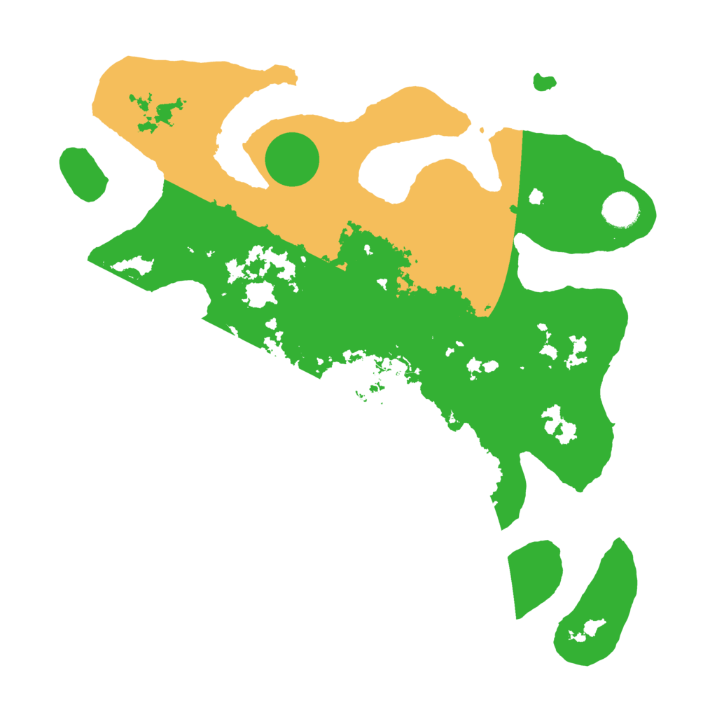 Biome Rust Map: Barren, Size: 3500, Seed: 49573