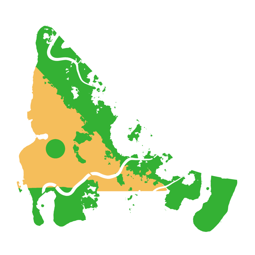 Biome Rust Map: Procedural Map, Size: 3500, Seed: 3982227