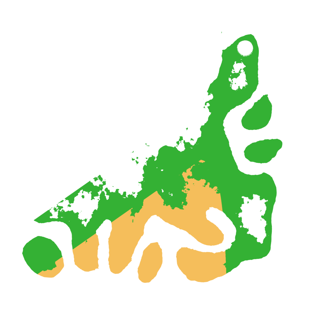 Biome Rust Map: Barren, Size: 3500, Seed: 717565