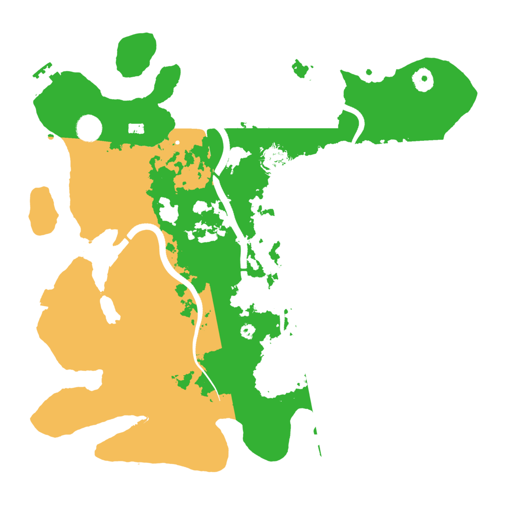 Biome Rust Map: Procedural Map, Size: 3500, Seed: 3081025