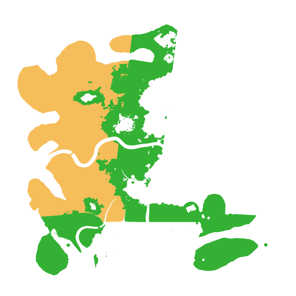 Biome Rust Map: Procedural Map, Size: 3500, Seed: 3856698