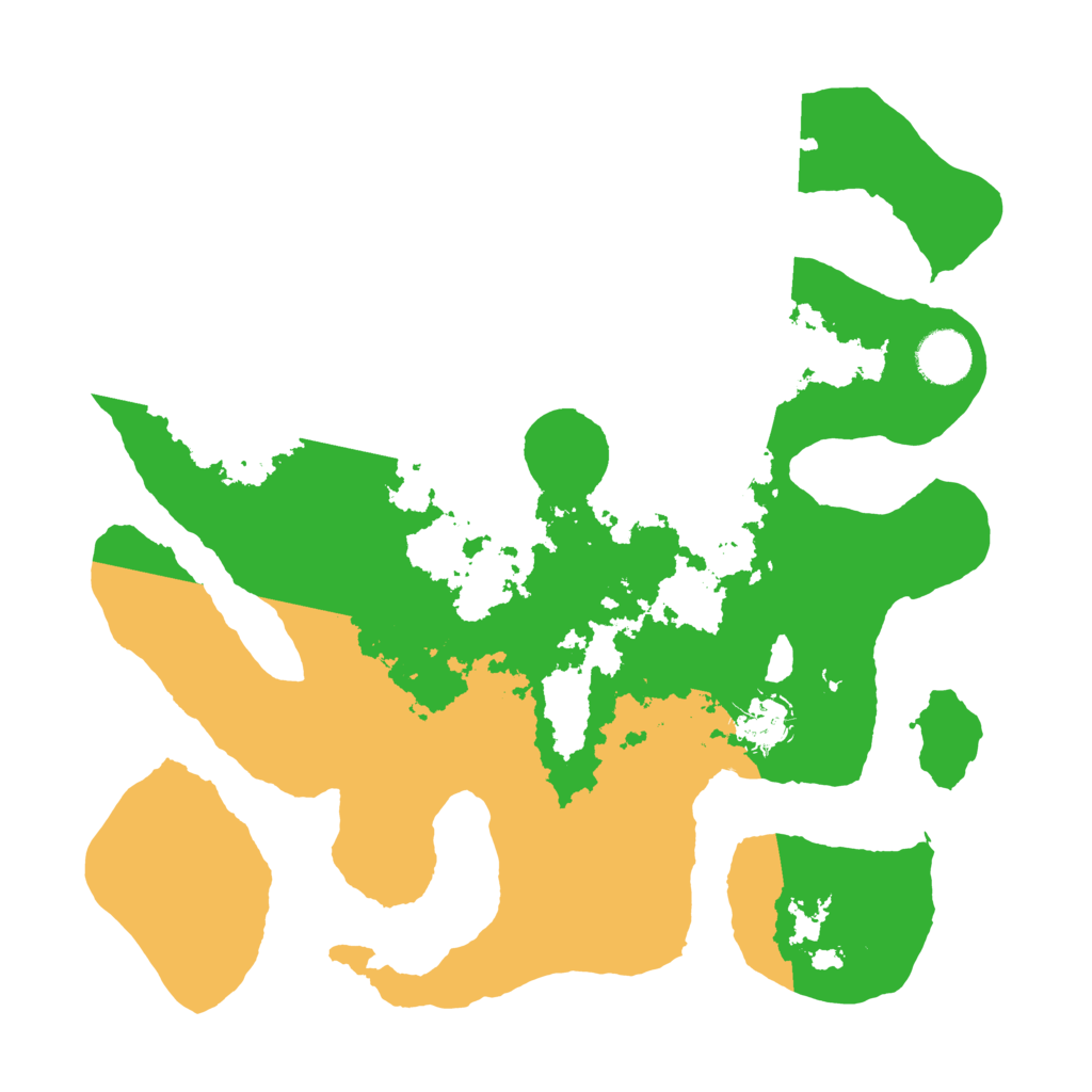 Biome Rust Map: Barren, Size: 3500, Seed: 6265979