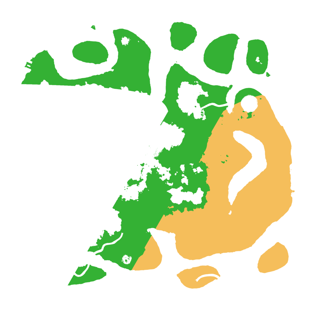 Biome Rust Map: Procedural Map, Size: 3500, Seed: 1210364