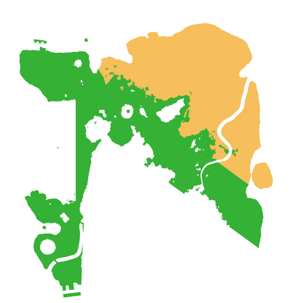 Biome Rust Map: Procedural Map, Size: 3500, Seed: 1651781