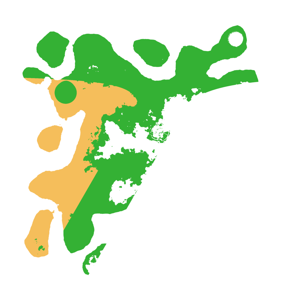 Biome Rust Map: Barren, Size: 3500, Seed: 831786