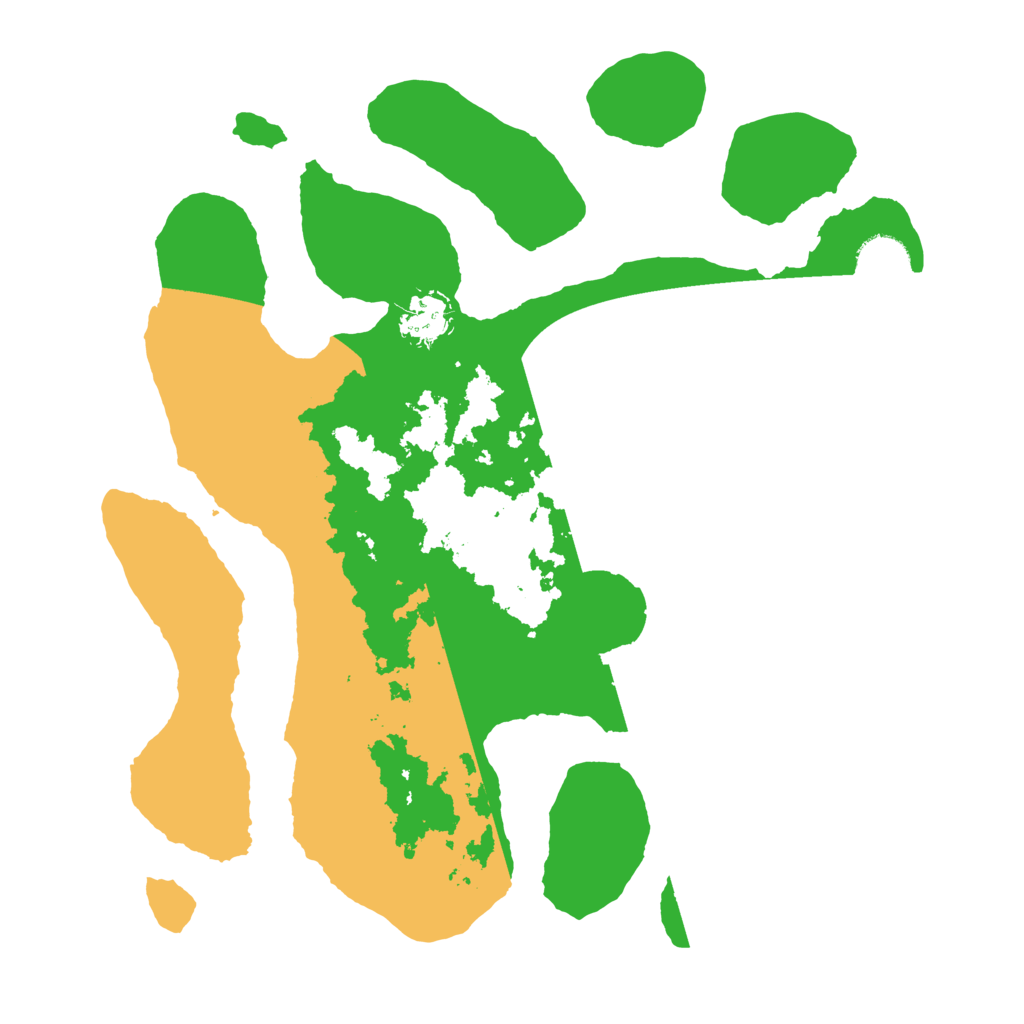 Biome Rust Map: Barren, Size: 3500, Seed: 5464673