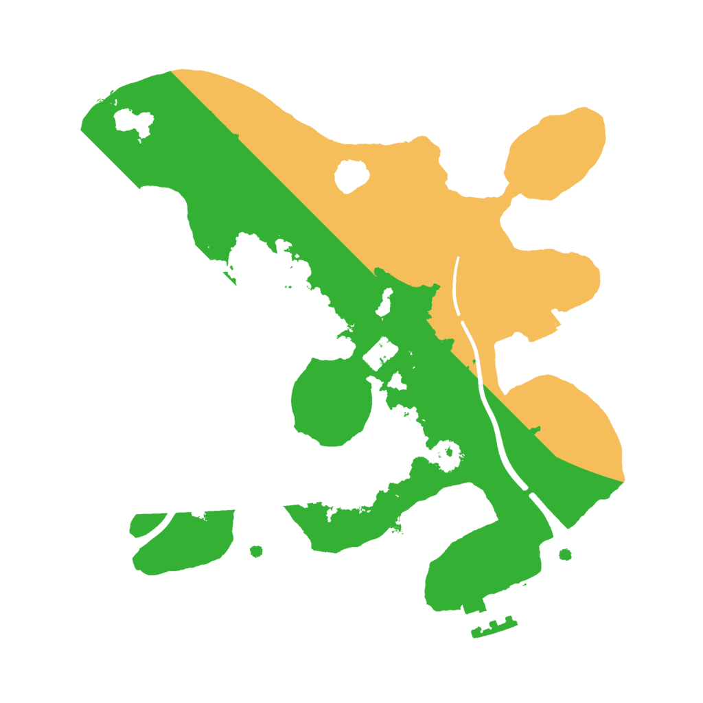 Biome Rust Map: Procedural Map, Size: 2300, Seed: 511