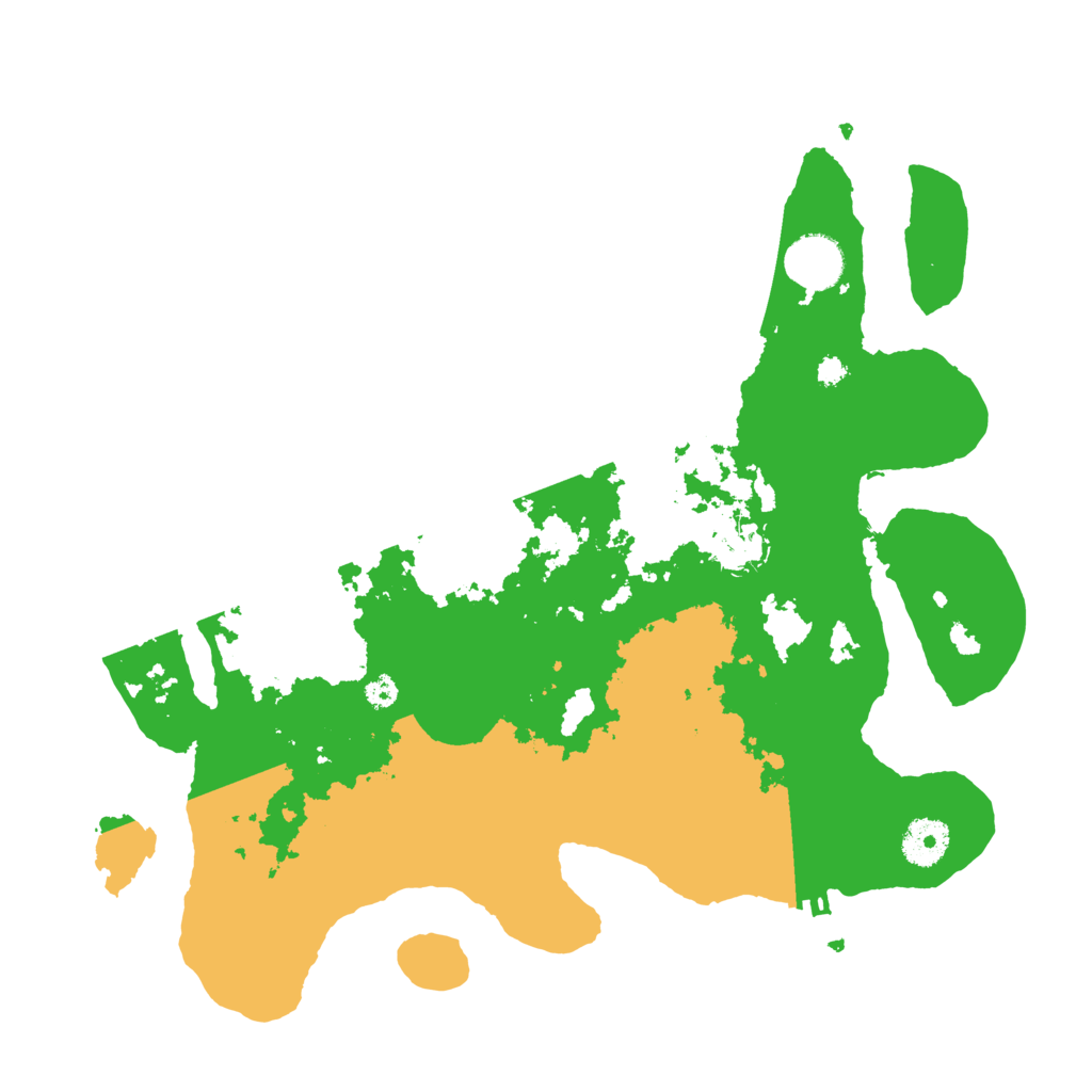 Biome Rust Map: Procedural Map, Size: 3500, Seed: 5014447