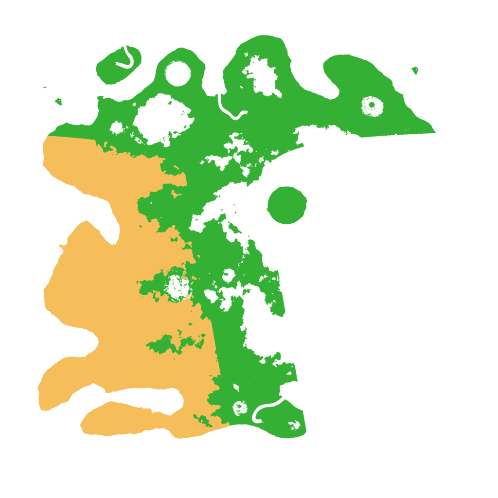 Biome Rust Map: Procedural Map, Size: 3500, Seed: 4534412