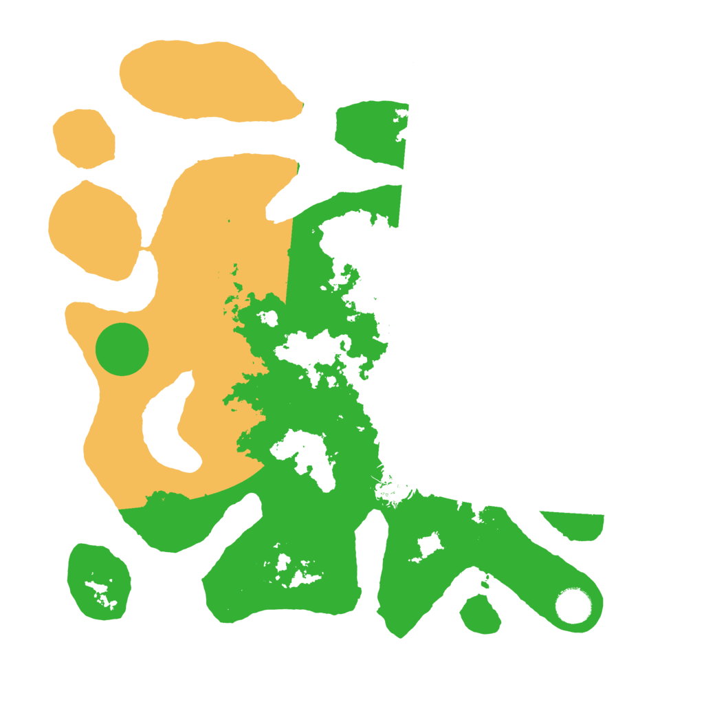 Biome Rust Map: Barren, Size: 3500, Seed: 1433964