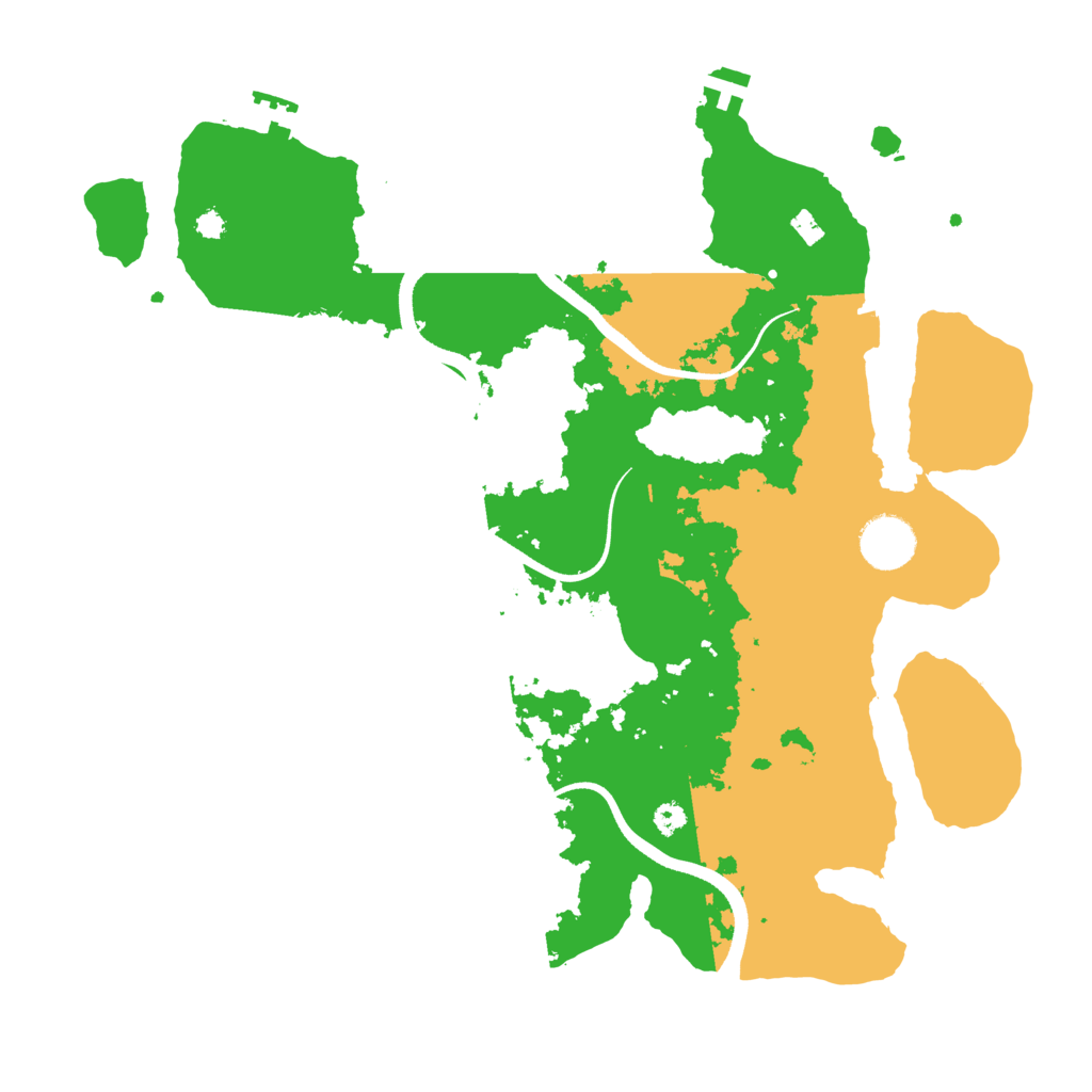 Biome Rust Map: Procedural Map, Size: 3500, Seed: 4374851