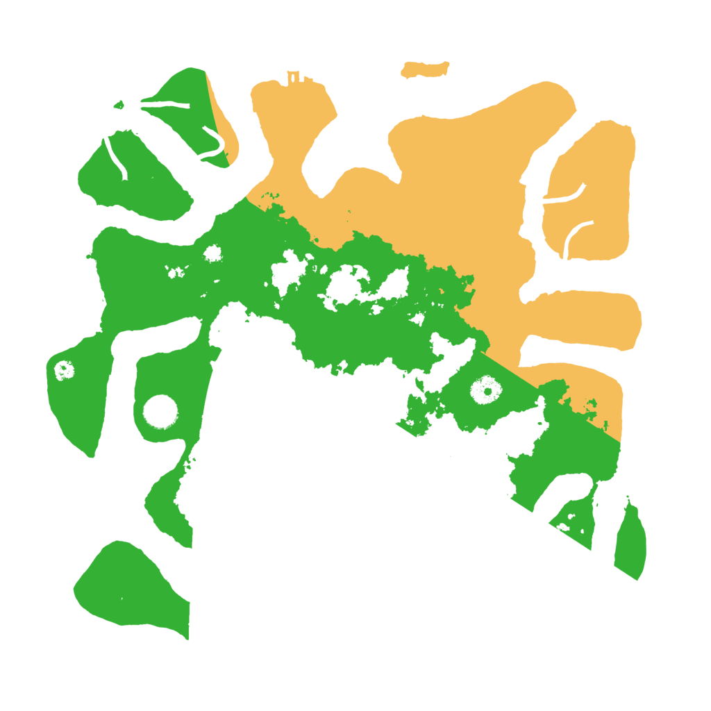 Biome Rust Map: Procedural Map, Size: 3700, Seed: 23369