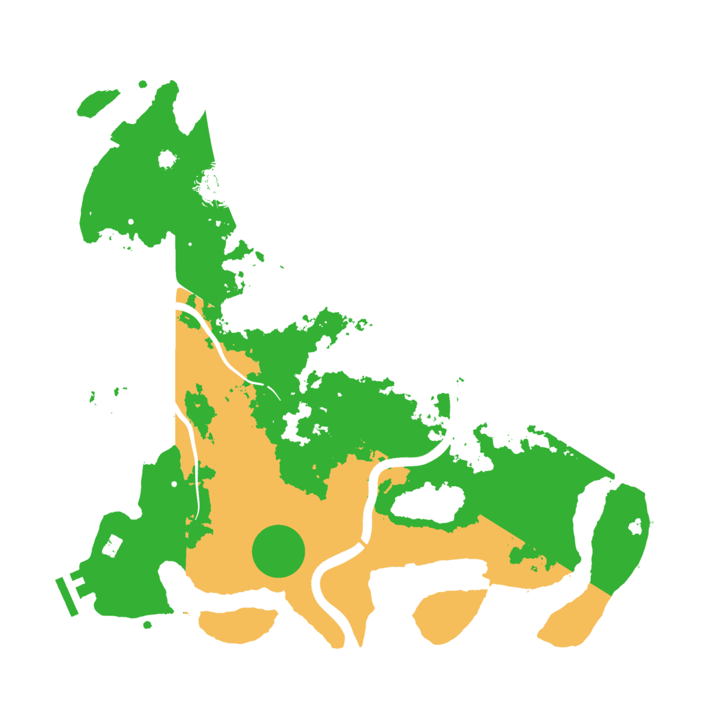 Biome Rust Map: Procedural Map, Size: 3500, Seed: 4401045
