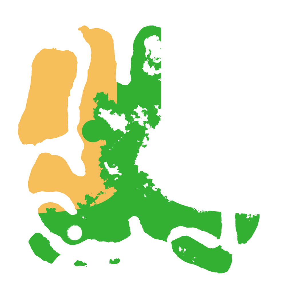 Biome Rust Map: Barren, Size: 3500, Seed: 1911524